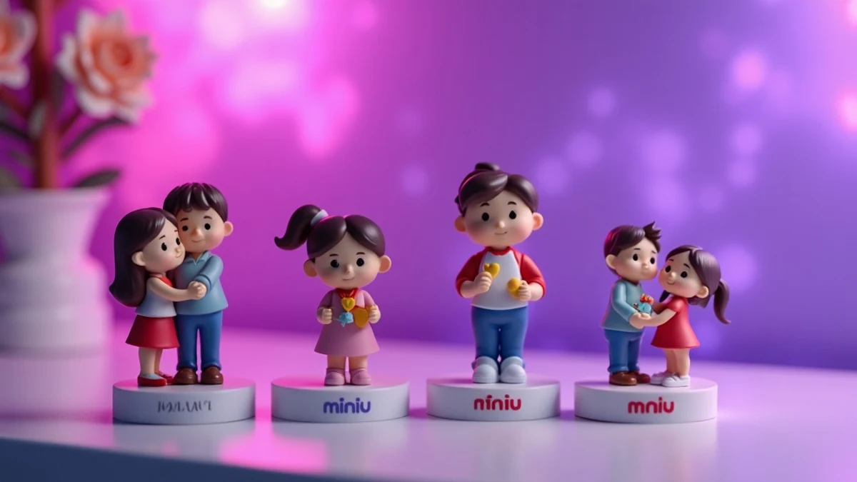 Collection de figurines 3D personnalisées pour différents événements de l'année