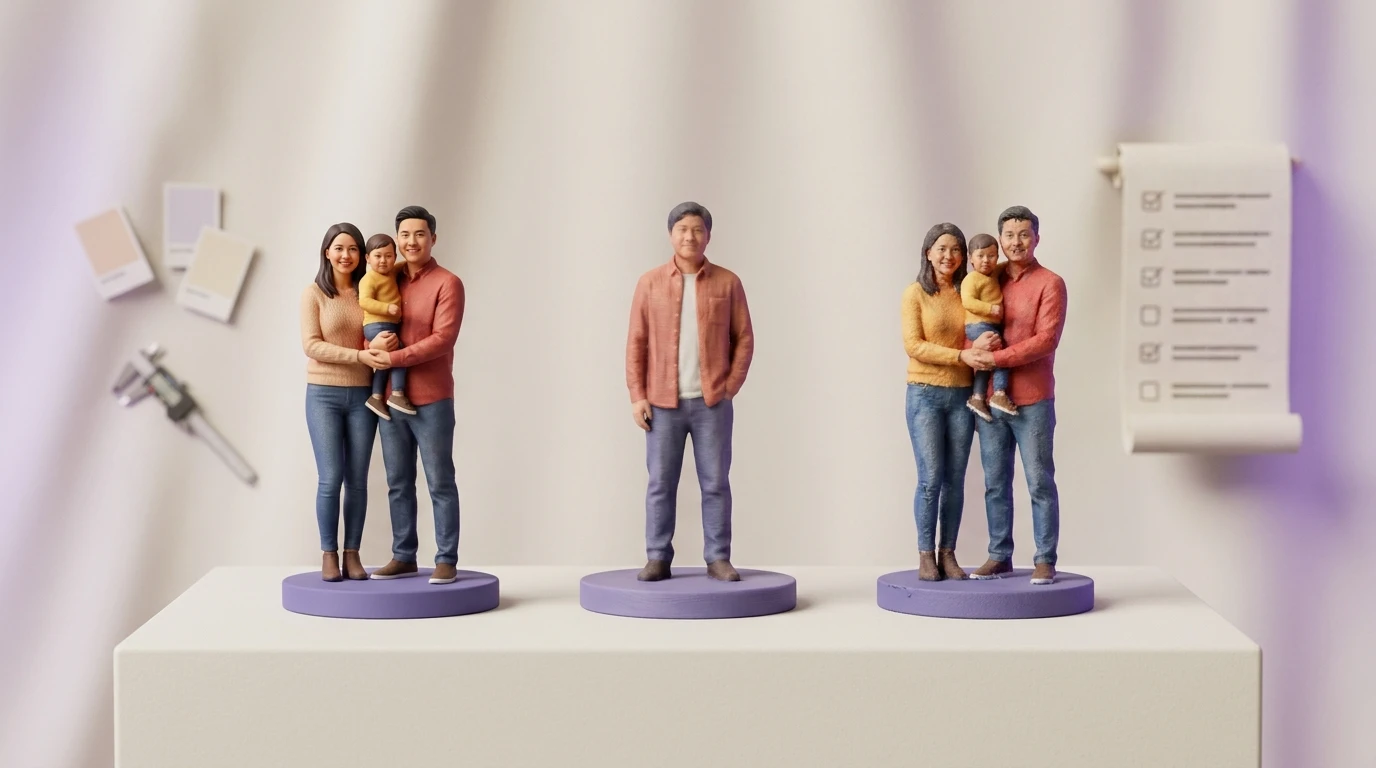 Checklist comparative pour choisir une offre de figurine 3D personnalisée en résine HD