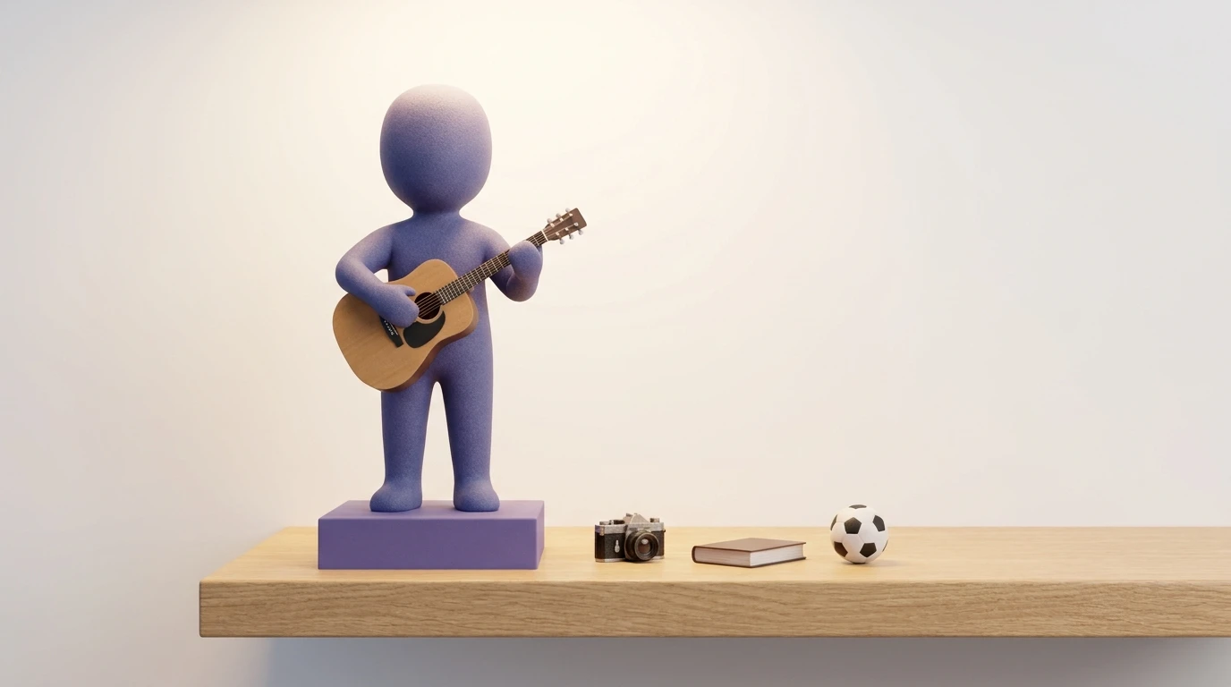 Illustration Miniu pour figurine 3d accessoire personnalise avec figurine en resine mate et rendu premium