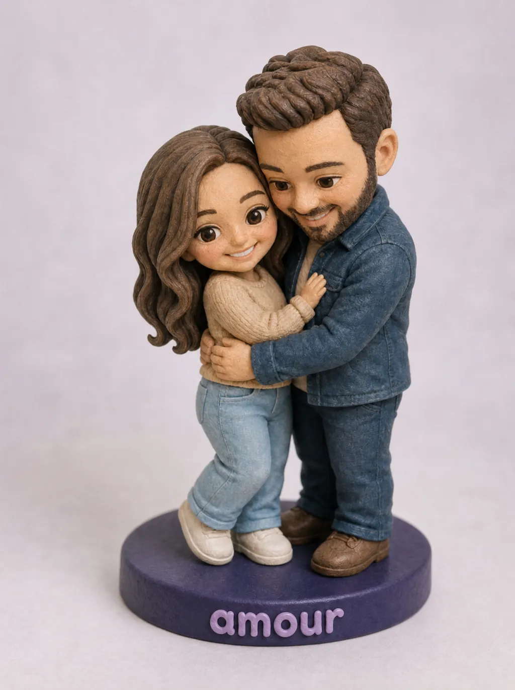 Figurine de couple personnalisée à partir de votre photo — vue 2
