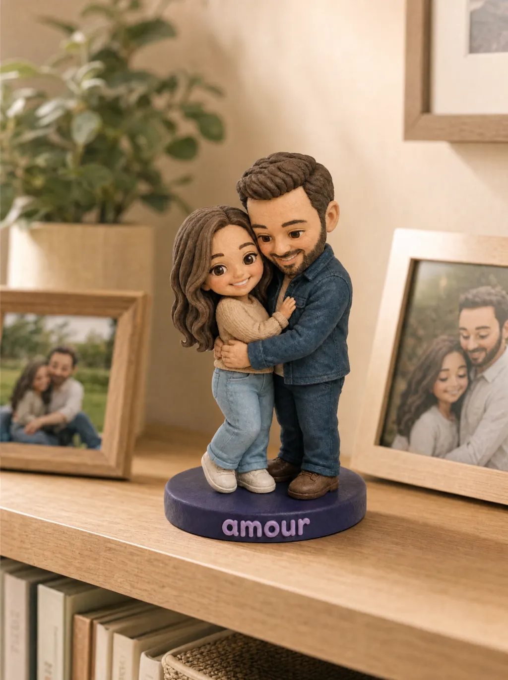 Figurine de couple personnalisée à partir de votre photo — vue 3