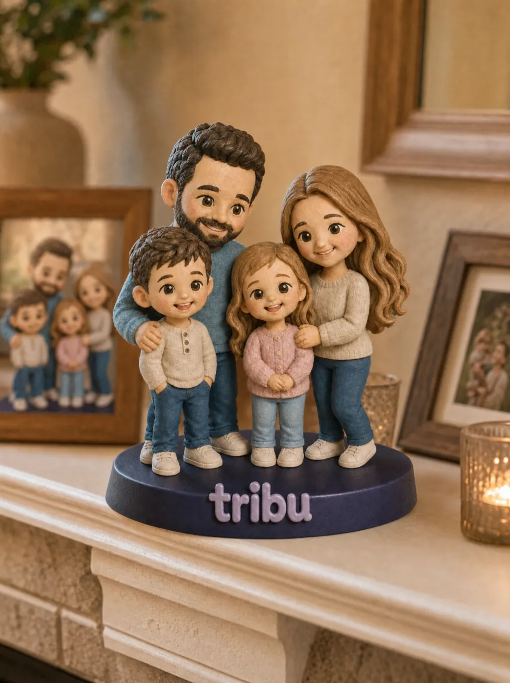 Figurine de famille personnalisée à partir de votre photo — vue 3