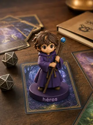 Figurine 3D personnalisee personnage fantastique heroic-fantasy