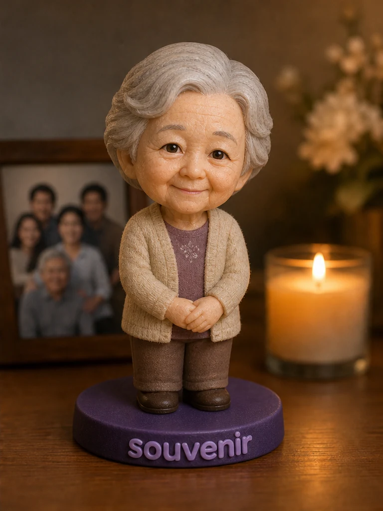 Figurine mémorial personnalisée à partir d'une photo — souvenir réaliste 3D | MiniU