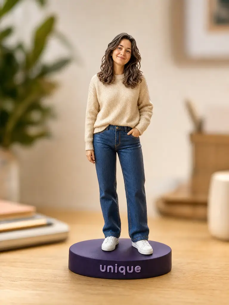 Figurine personnalisée à partir de votre photo — une personne, style cute 3D | MiniU