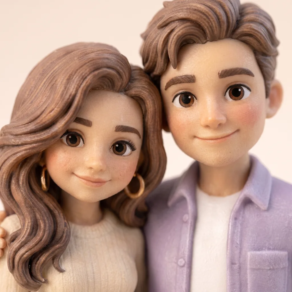 Figurine couple personnalisée — vue 3