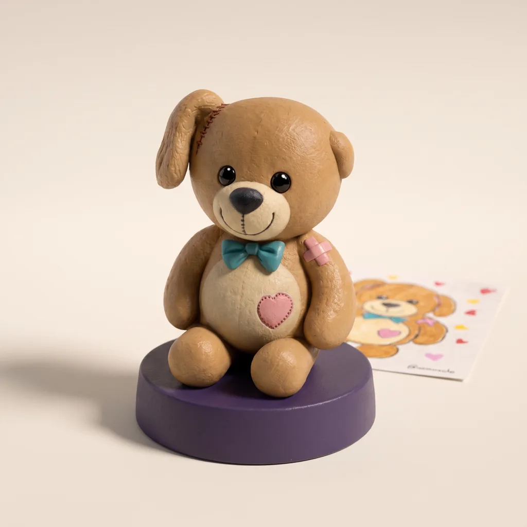 Figurine dessin d’enfant personnalisée — Chibi 10 cm | Miniu