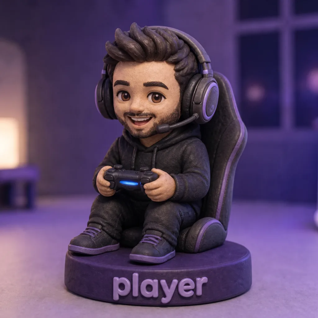 Figurine gaming personnalisée — Chibi 4 cm