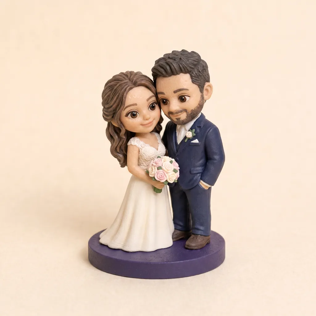 Figurine mariage personnalisée — Chibi 8 cm | Miniu