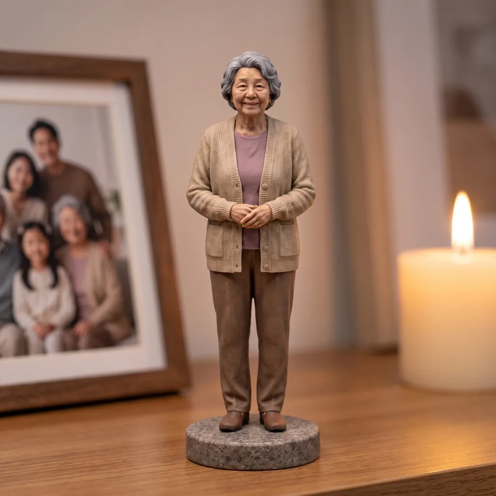 Figurine memorial personnalisée — vue 4