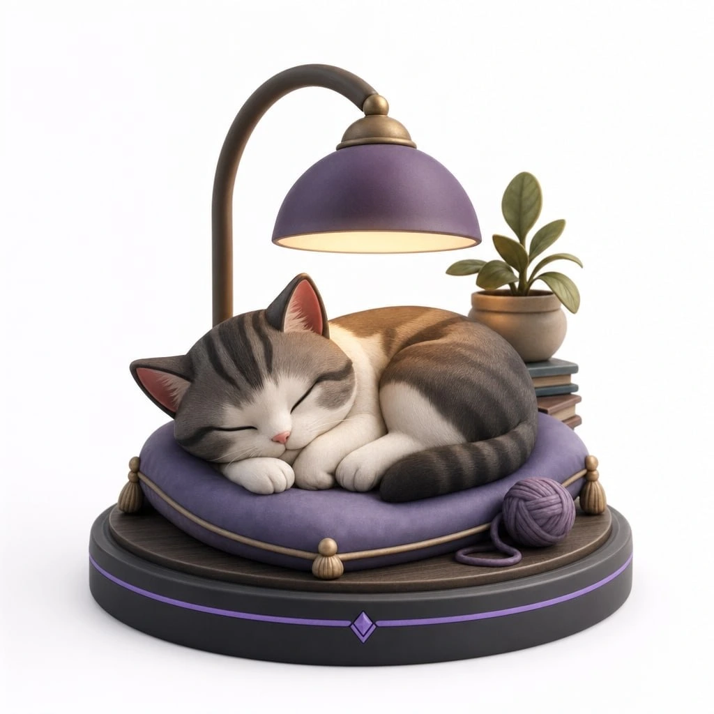 Figurine chat coussin personnalisée 6 cm — MiniU