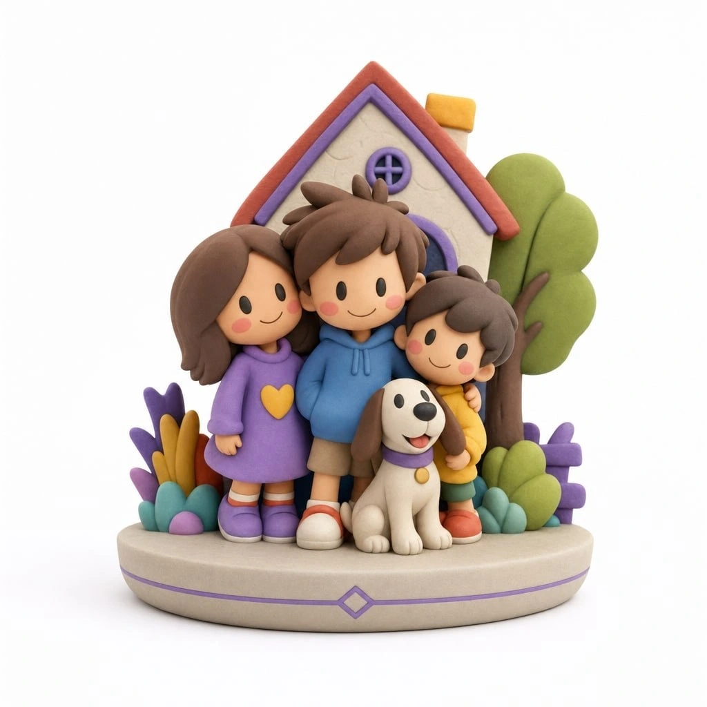 Figurine dessin enfant personnalisée 3d 8 cm — MiniU