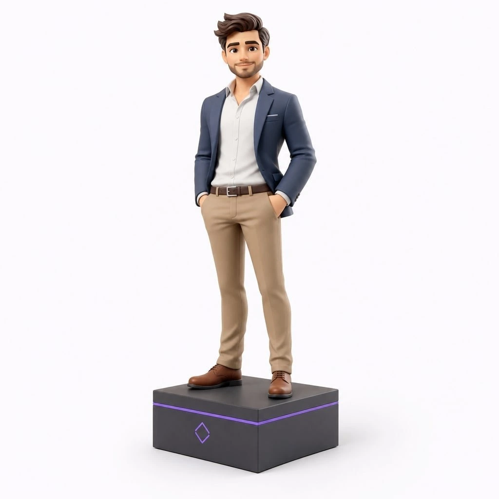 Figurine portrait business personnalisée 6 cm — MiniU