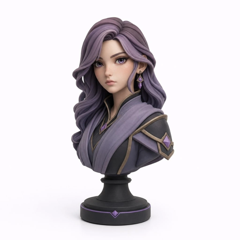 Figurine portrait buste personnalisée 9 cm — MiniU