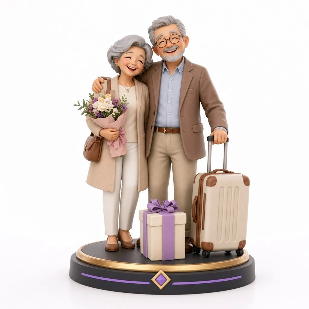 Figurine retraite cadeau pot depart personnalisée 8 cm — MiniU