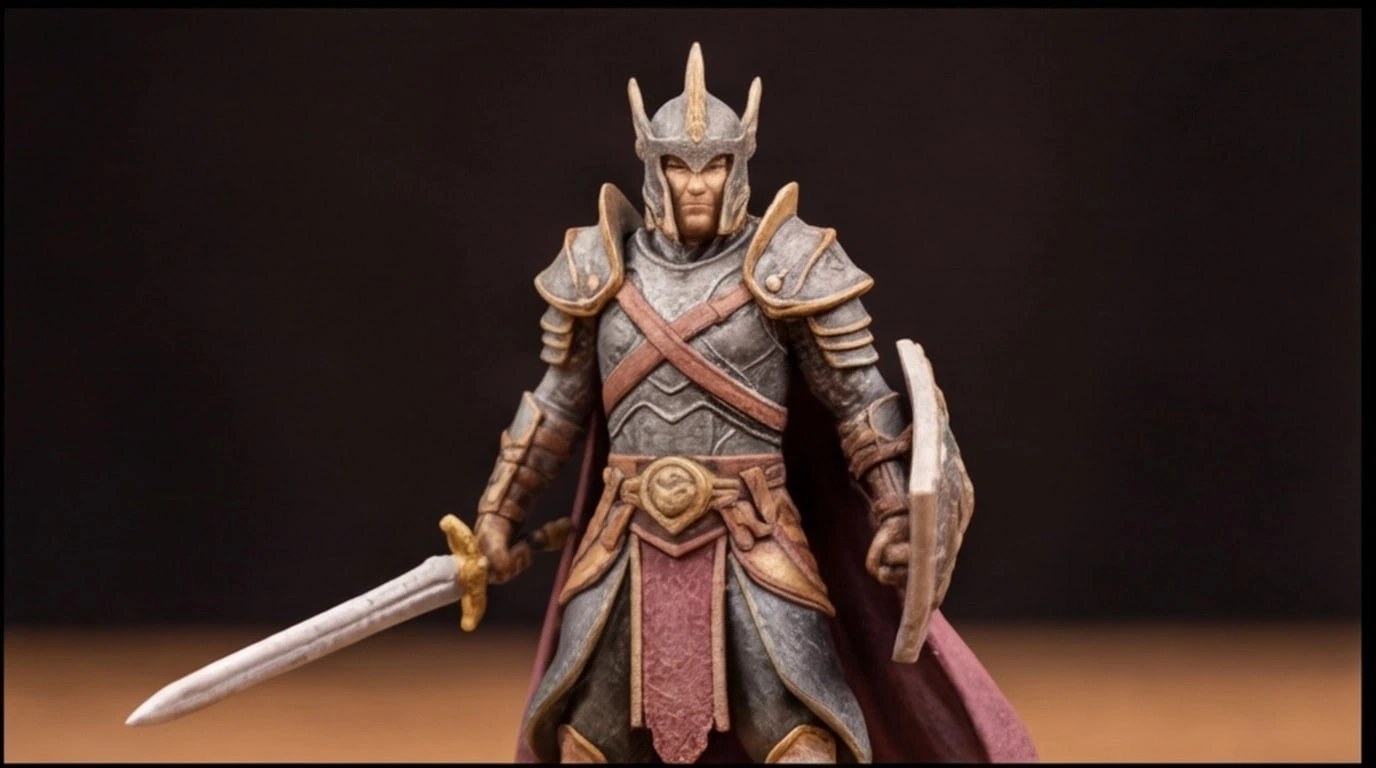 Figurine 3D personnalisee sur mesure 1 sujet 6 cm - Figurine chevalier en armure - MiniU