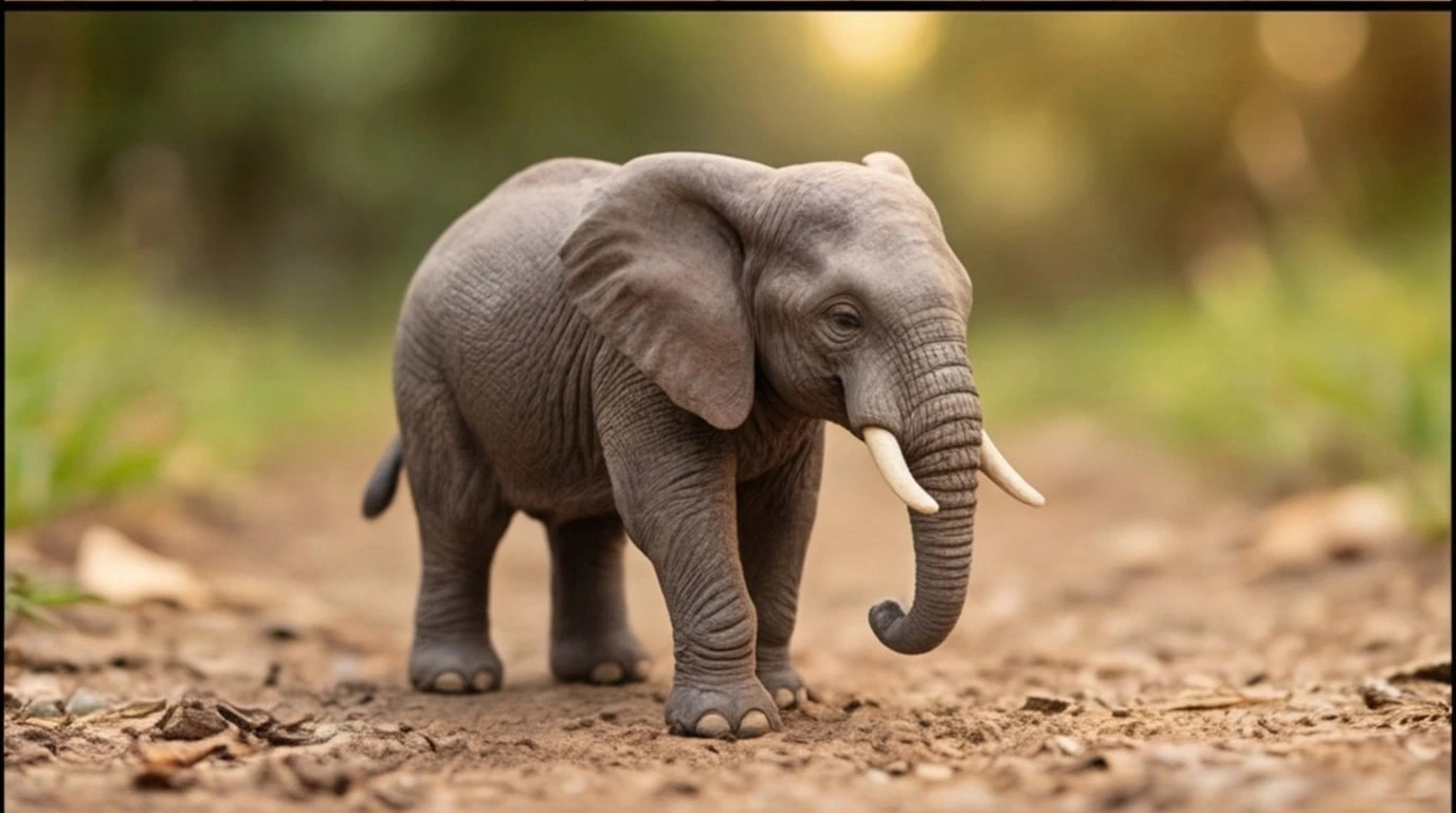 Figurine 3D personnalisee animal de compagnie 1 sujet 6 cm - Figurine éléphant réaliste - MiniU