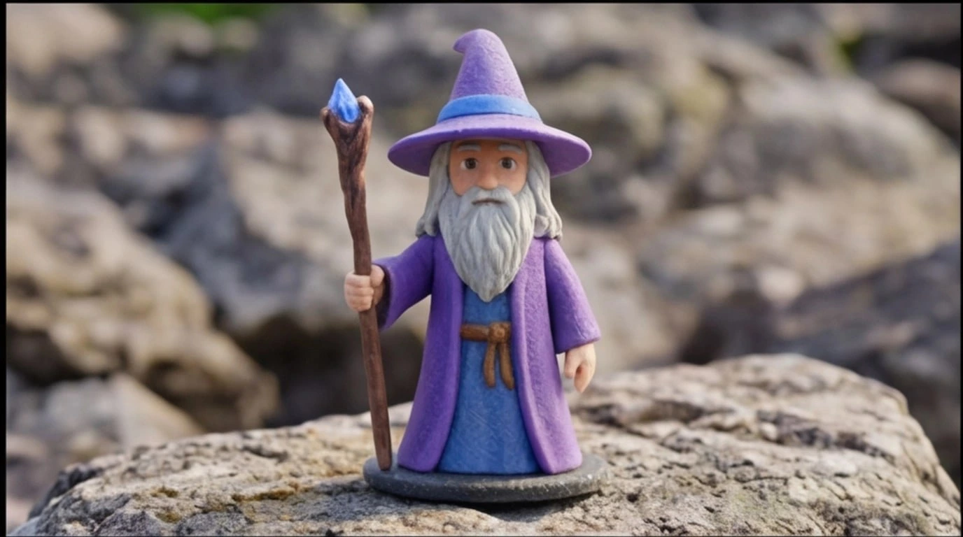 Figurine 3D personnalisee sur mesure 1 sujet 6 cm - Figurine Magicien - MiniU