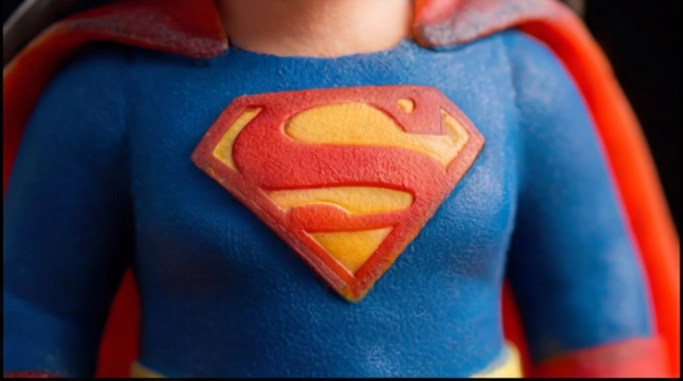 Figurine 3D personnalisee sur mesure 1 sujet 6 cm - Figurine Superman en gros plan - MiniU