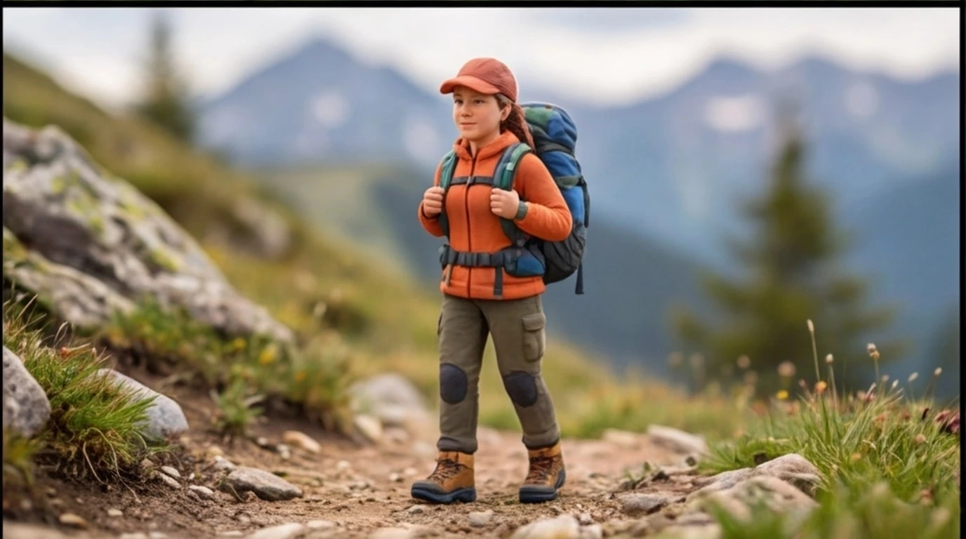 Figurine 3D personnalisee sur mesure 1 sujet 6 cm - Figurine randonneuse en montagne - MiniU