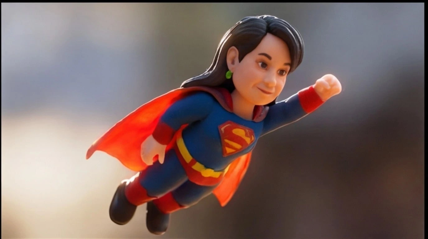 Figurine Super-héroïne personnalisée – Miniu