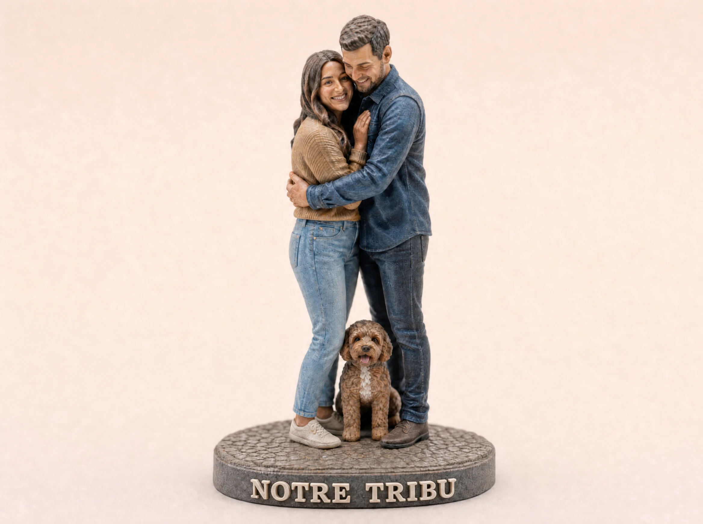 Le trio complice - Figurines réalistes assemblées