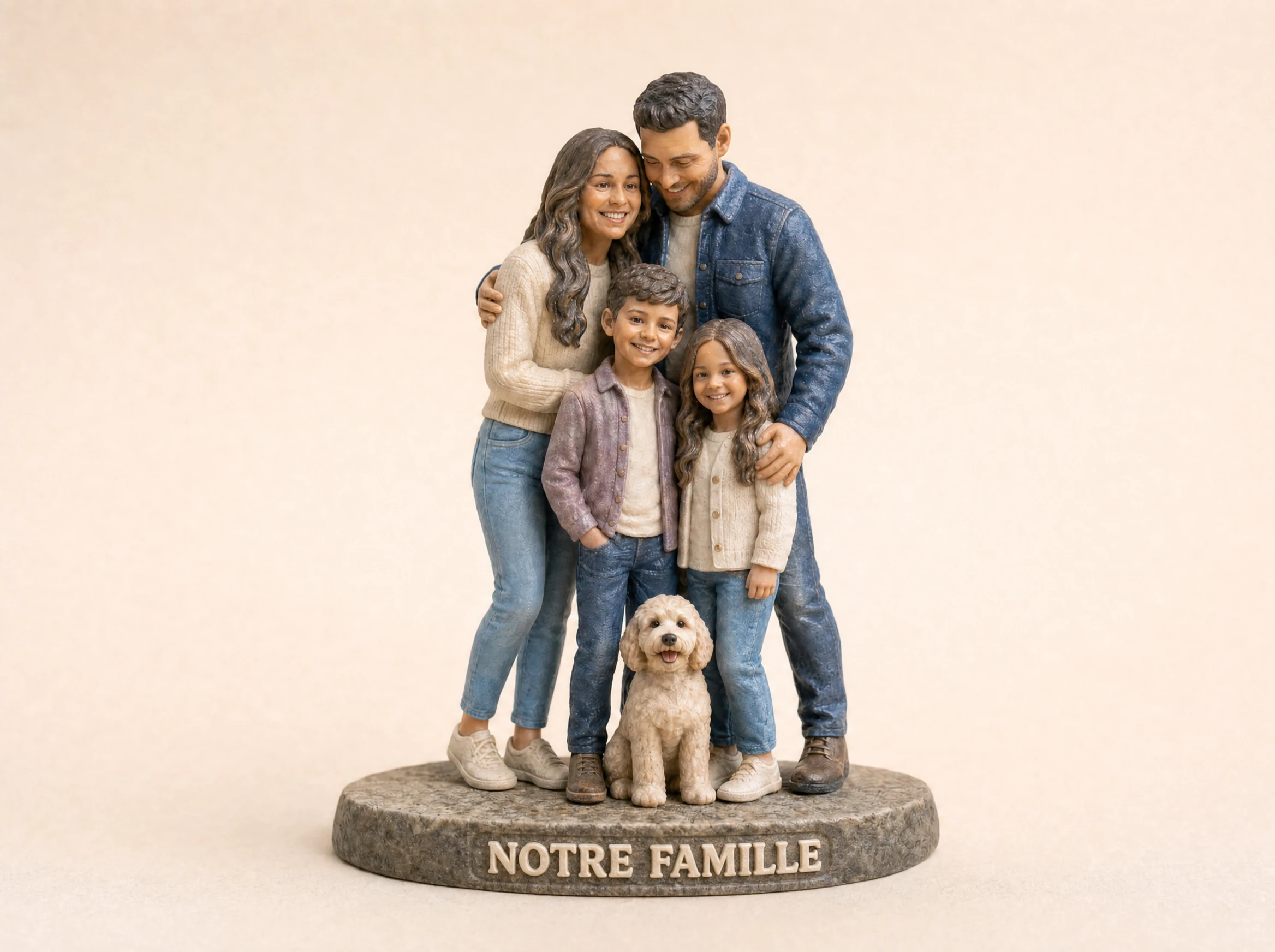 Toute la famille - Figurines réalistes assemblées