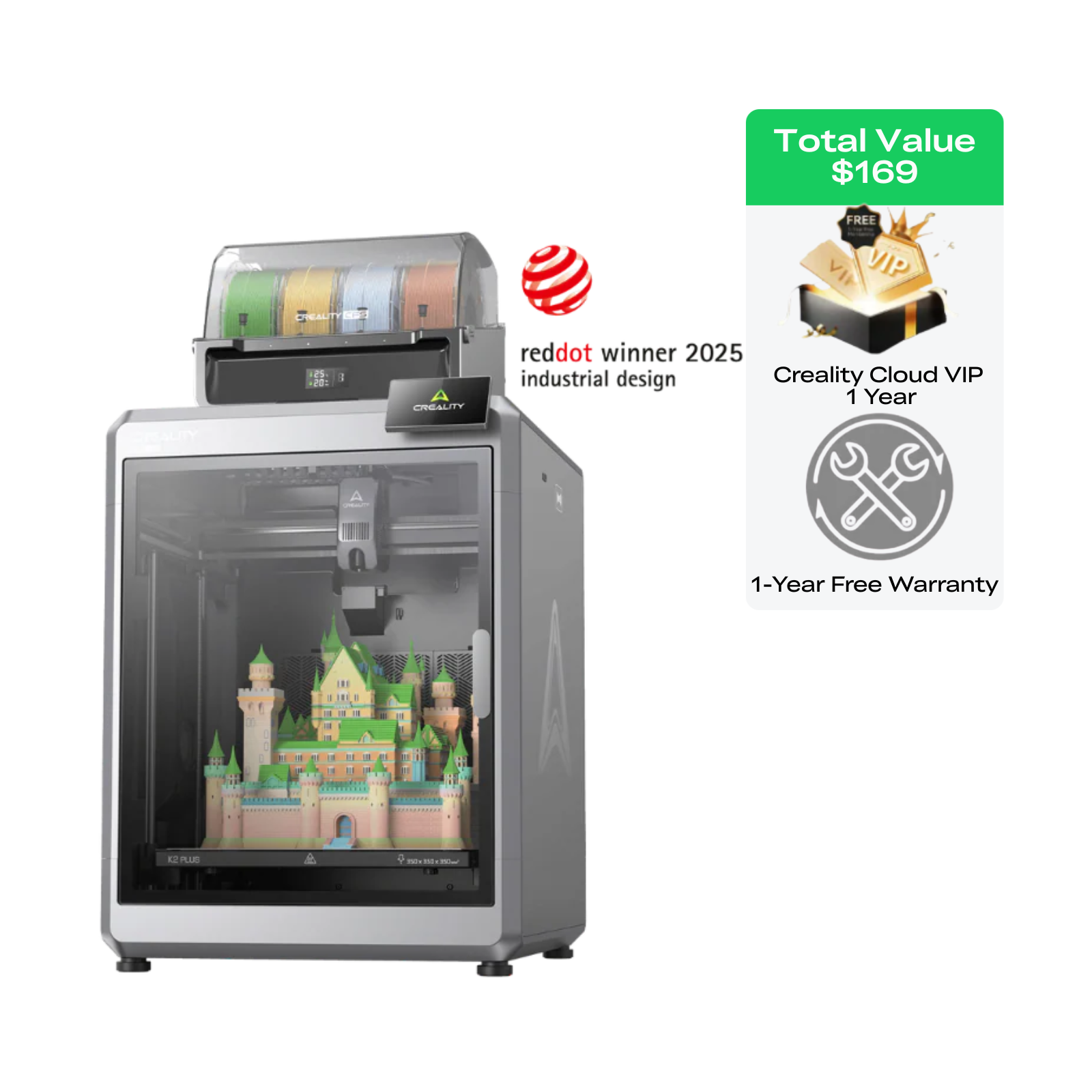 Imprimante 3D Creality K2 Plus Combo