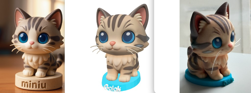 Parcours figurine chat Galak kwai 8 cm